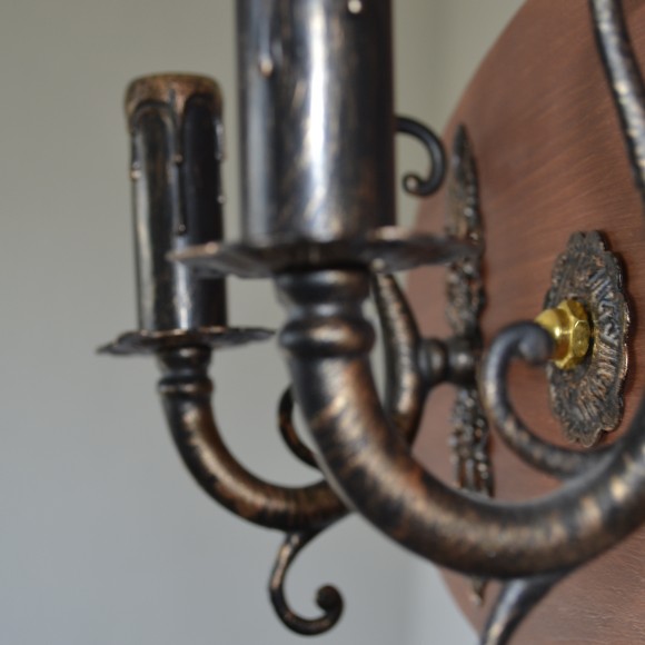 Деревянные бра свечи