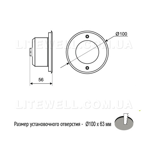 Светодиодный грунтовый светильник LED-9056 Светодиодный грунтовый светильник LED-9056