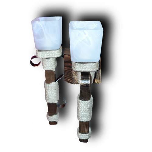 Бра из натурального дерева на 2 лампы 17602 ФП Бра из натурального дерева на 2 лампы 17602 ФП