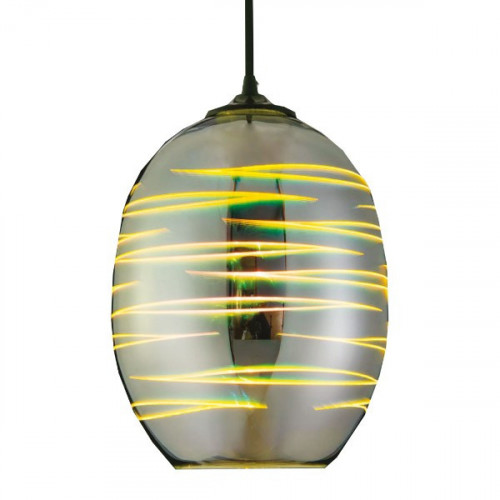 Светильник подвесной LASER Е27 3D-эффект овальный Светильник подвесной LASER Е27 3D-эффект овальный