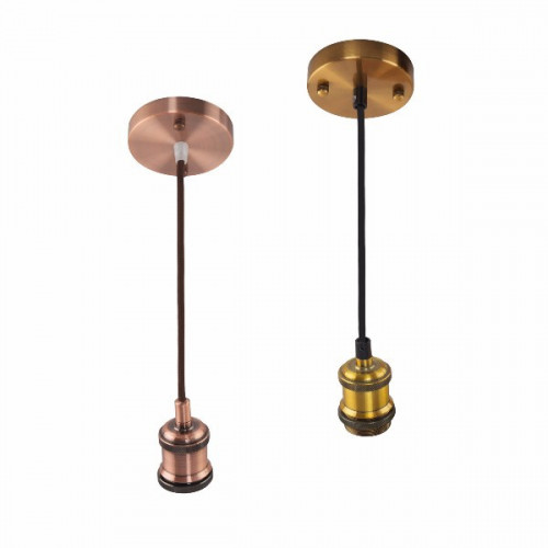 Светильник подвесной TESLA Е27 Медь бронза золото хром черный Светильник подвесной TESLA Е27 Медь бронза золото хром черный