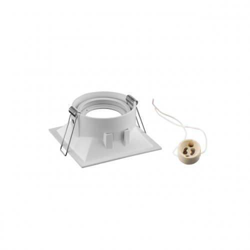 Спот врезной квадрат белый AK-220A GU10 WH Спот врезной квадрат белый AK-220A GU10 WH
