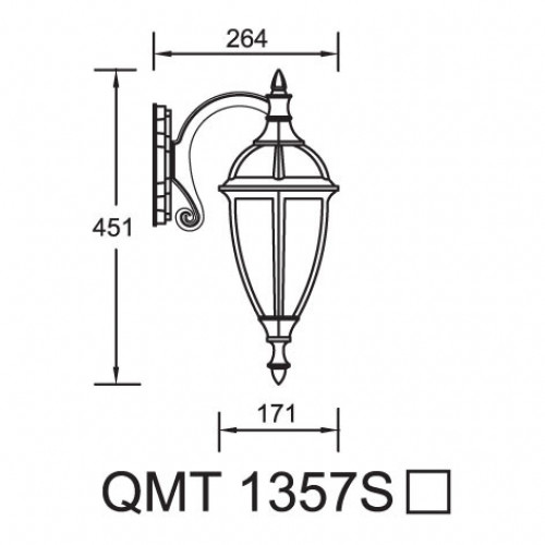 Светильник бра уличный 1357S CALIFORNIA I Светильник бра уличный 1357S CALIFORNIA I