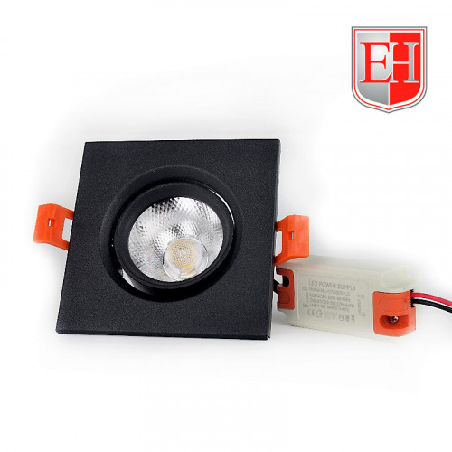 Поворотный точечный светильник ElectroHouse LED 5Вт черный металл Поворотный точечный светильник ElectroHouse LED 5Вт черный металл