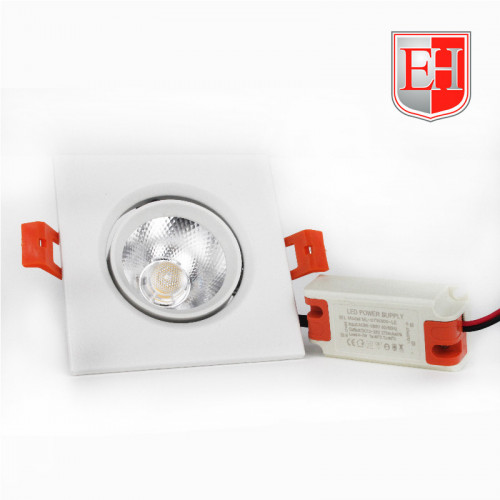 Поворотный точечный светильник ElectroHouse LED 5Вт белый металл Поворотный точечный светильник ElectroHouse LED 5Вт белый металл