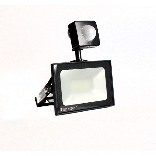 ElectroHouse LED прожектор с датчиком движения 10W 6500K 900Lm IP65 ElectroHouse LED прожектор с датчиком движения 10W 6500K 900Lm IP65
