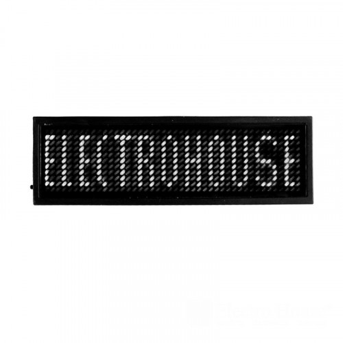 ElectroHouse Электронный Led бейдж белый ElectroHouse Электронный Led бейдж белый