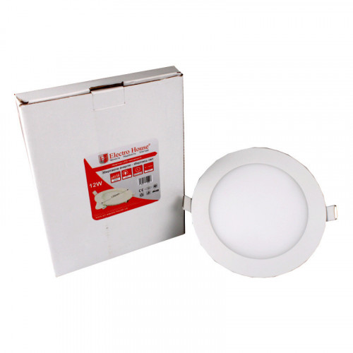 ElectroHouse LED панель круглая 12W 4100К 1080Lm 170мм ElectroHouse LED панель круглая 12W 4100К 1080Lm 170мм