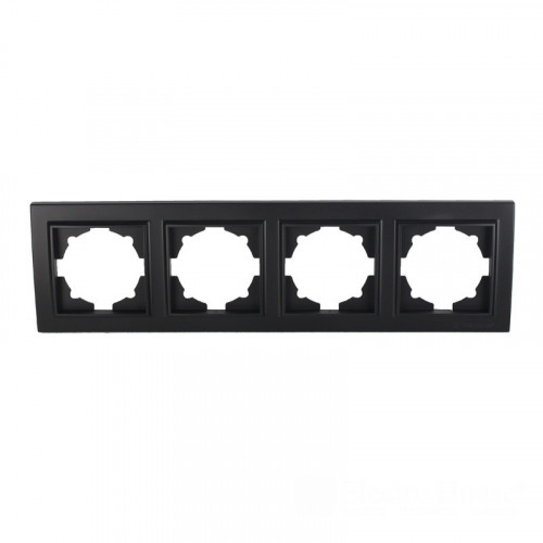 ElectroHouse Рамка 4-местная Enzo графит ЕН-2203-PG ElectroHouse Рамка 4-местная Enzo графит ЕН-2203-PG